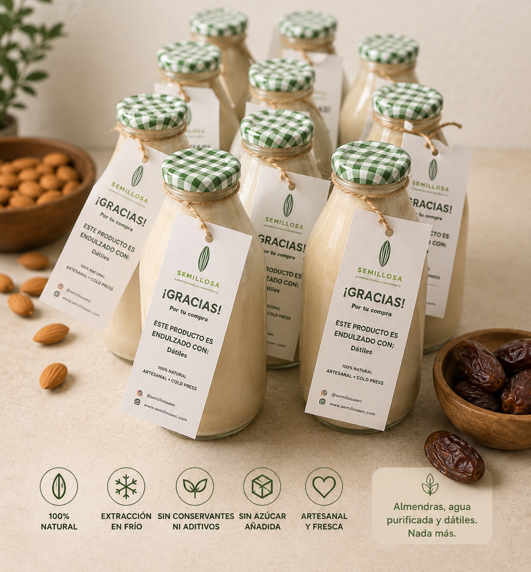 Leche de Almendras DULCE NATURAL